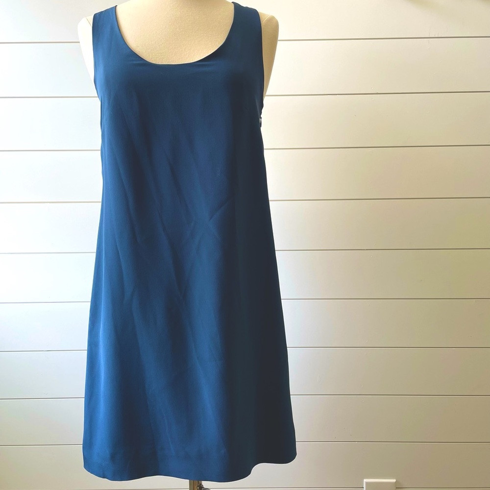 J. Crew mini dress in blue silk